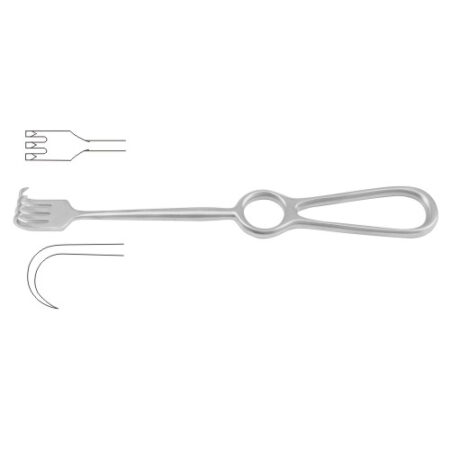 Kocher Retractor 3 Sharp